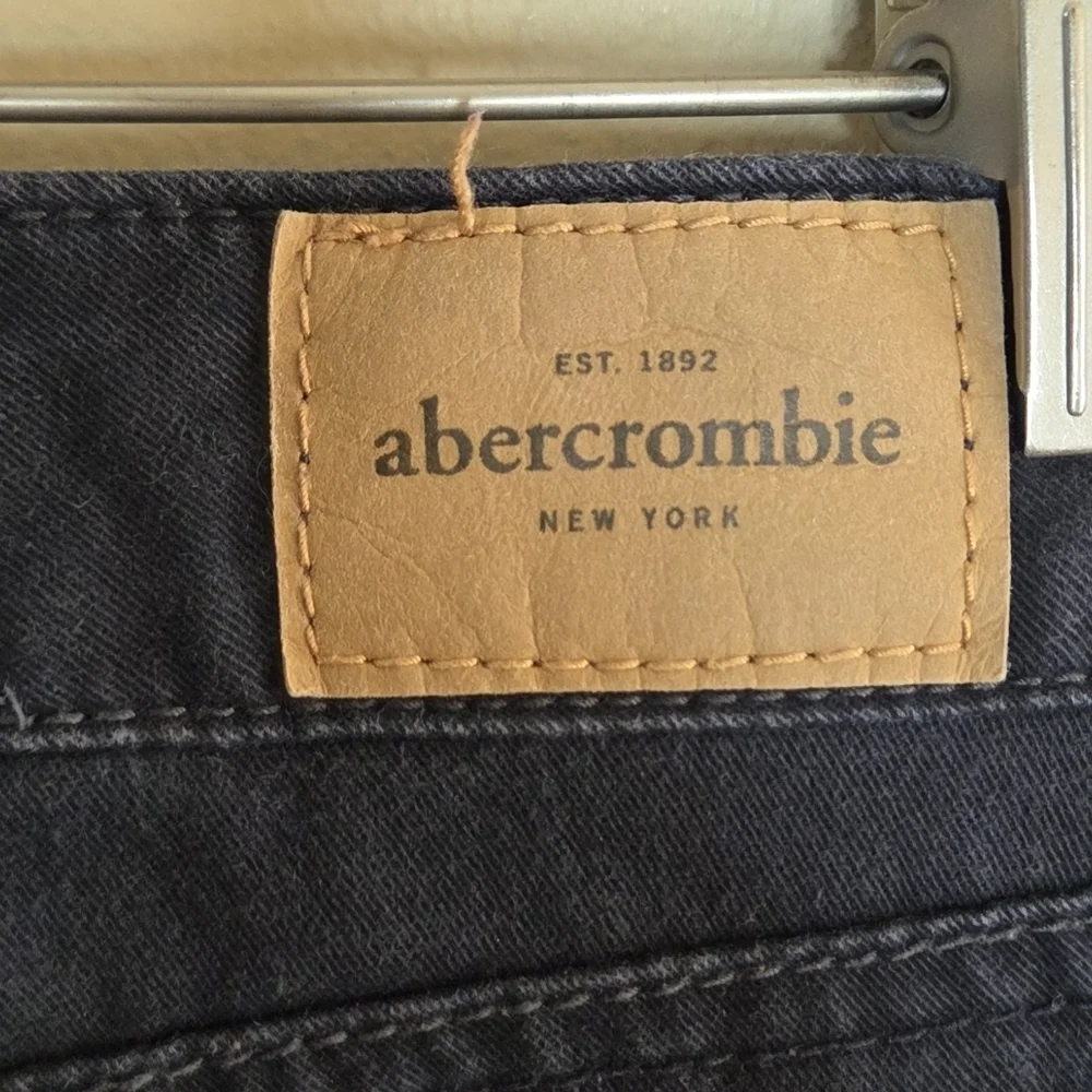 Y2K Abercrombie Kids Black Lightweight Skinny Ankle Low Rise Jeans Girls Size 16